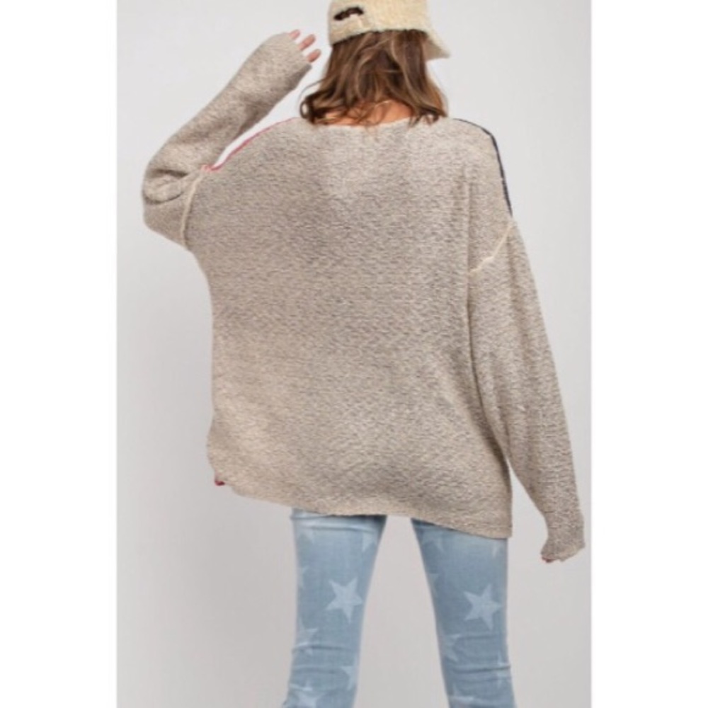 🇺🇸🆕🎉HP🎉5⭐️Flag Knit Sweater - Picture 7 of 7